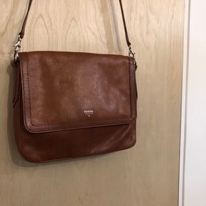 Fossil Brown Crossbody Leather Bag